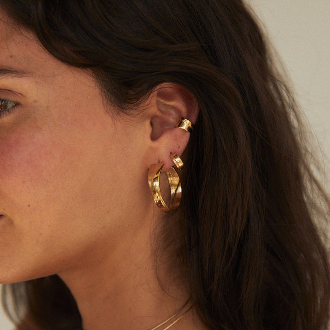 Fringe Hoops Classic | Gold
