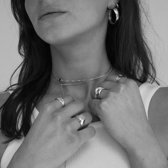 Narrow Flare Ring | Silver
