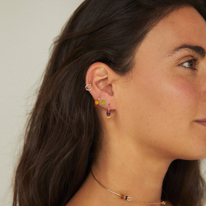 The Resin Stud | Solid Gold