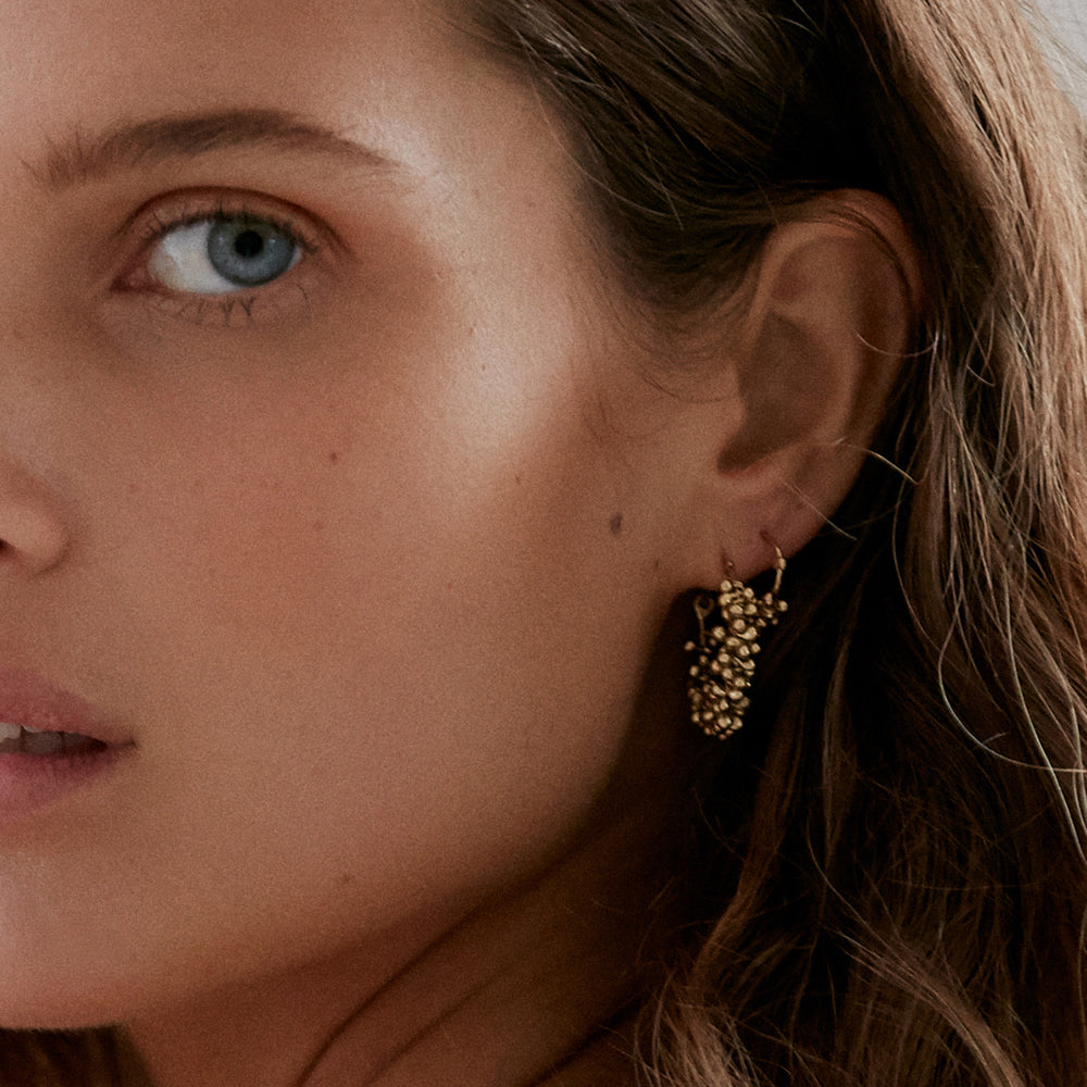 Cherrie Hoops Mini  |  Gold