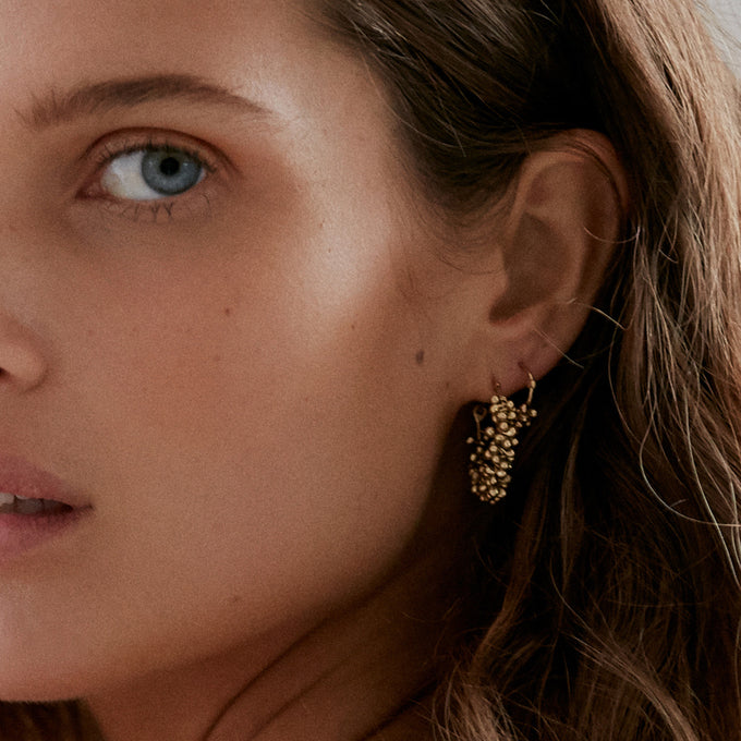 Cherrie Hoops Mini  |  Gold