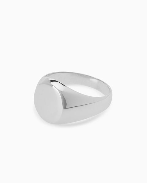 Signature Signet Ring | White Gold