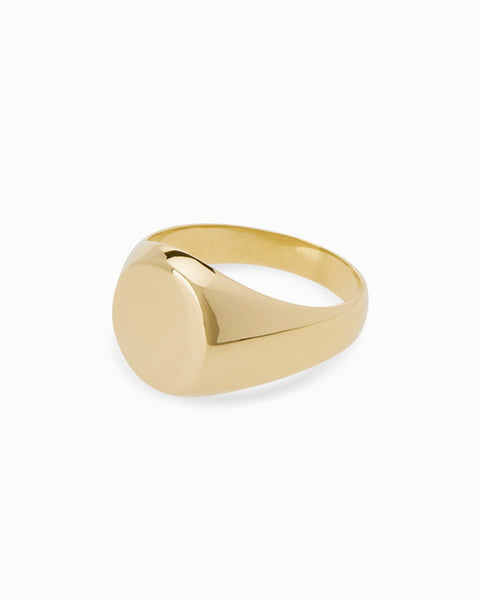 Signature Signet Ring | Yellow Gold