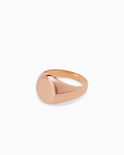 Custom Signet Ring | Rose Gold