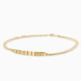 Curved Trim Necklace | Gold