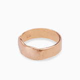 Impression Band Ring | Rose Gold