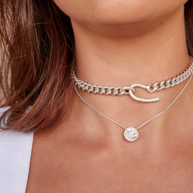 Chunky Curb Choker | Silver