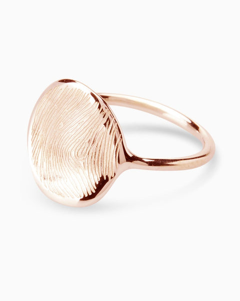 Custom Engraved Ring | Rose Gold