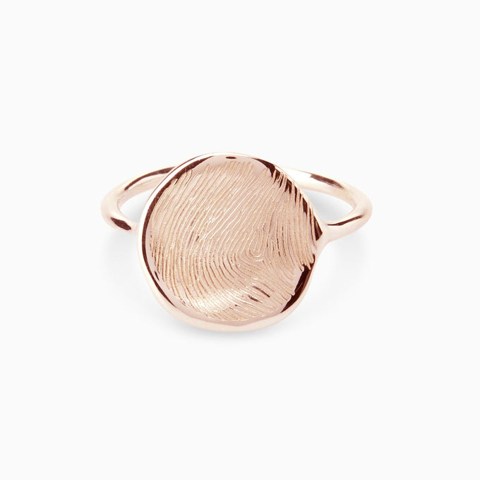 Custom Engraved Ring | Rose Gold