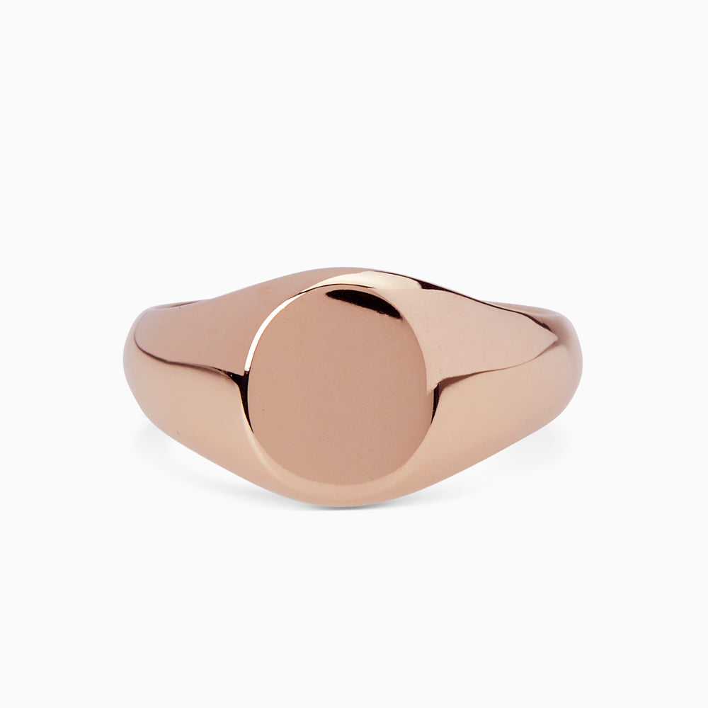 Signature Petite Signet Ring | Rose Gold