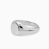 Custom Signet Ring Petite | White Gold