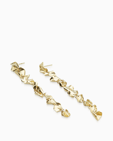 Mini Veil Earrings |  Gold