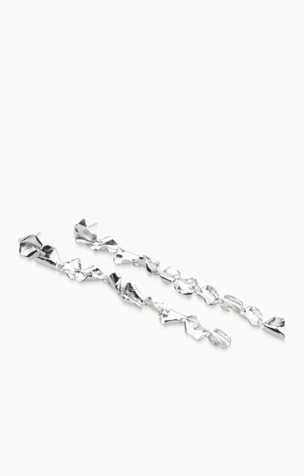 Mini Veil Earrings |  Silver