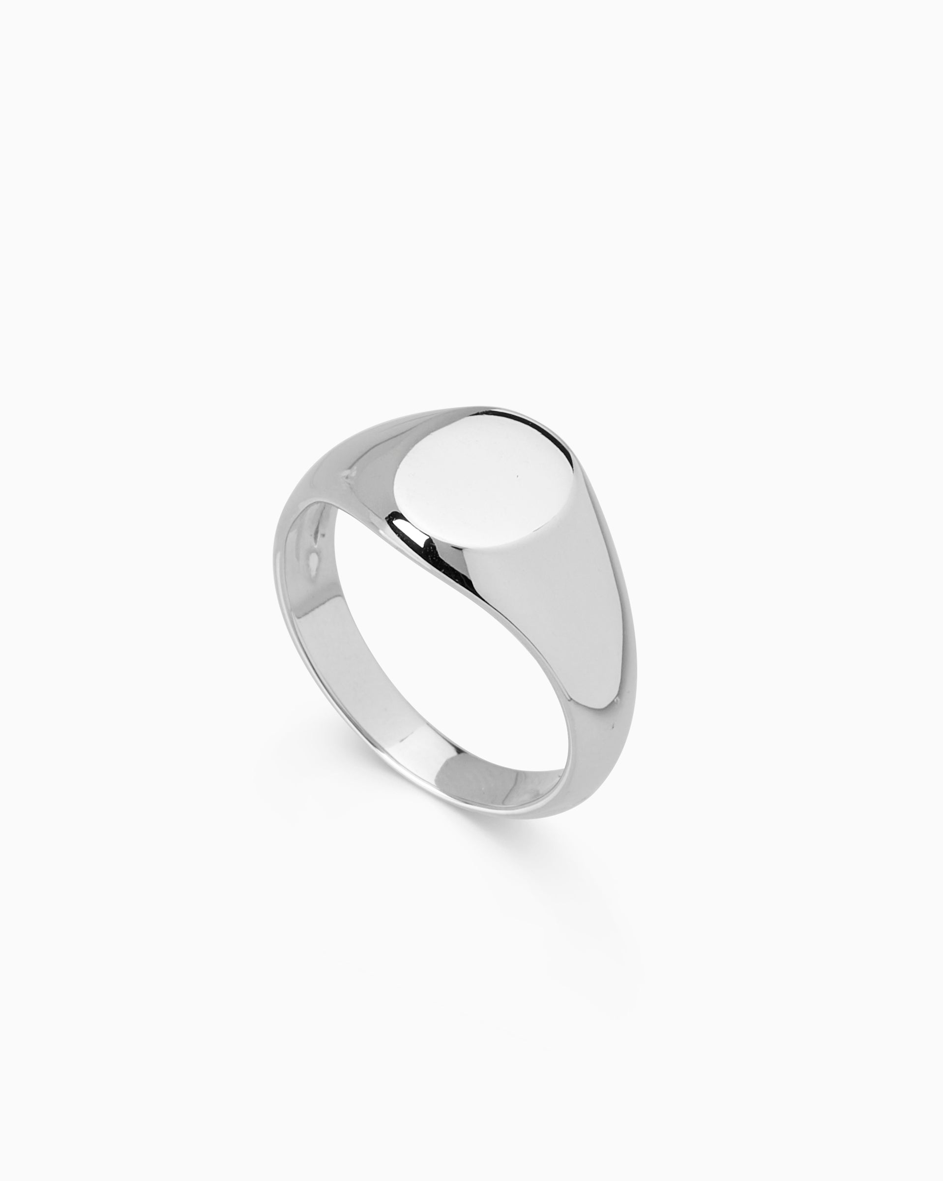 Silver Signature Signature Petite Signet Ring | Silver – Linden Cook Jewellery