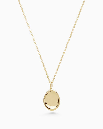 Custom Engraved Necklace | Yellow Gold
