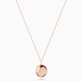 Custom Engraved Necklace | Solid Rose Gold