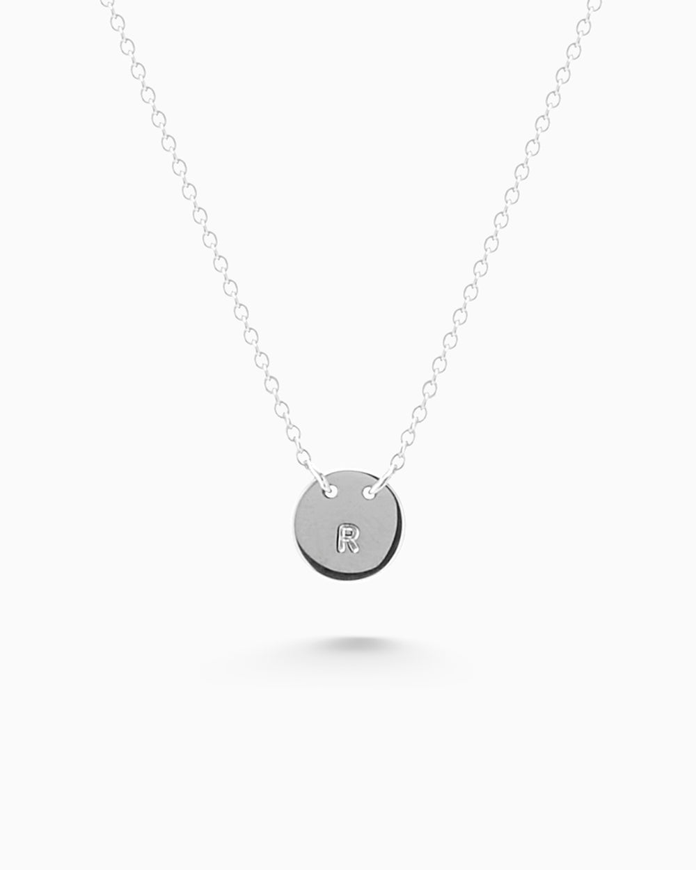 Personalised Plate Necklace | Silver