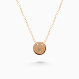 Personalised Plate Necklace | Rose Gold