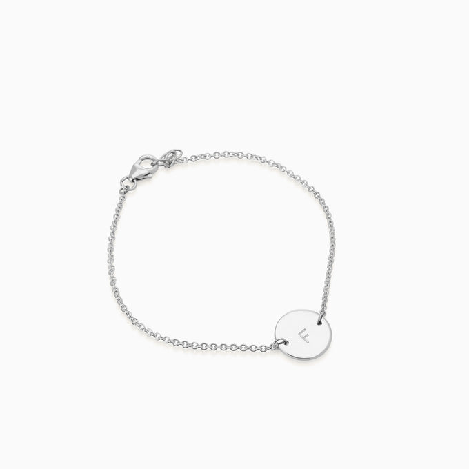 Personalised Plate Bracelet | Silver