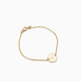 Personalised Plate Bracelet | Yellow Gold