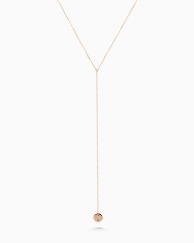 Personalised Drop Necklace | Rose Gold