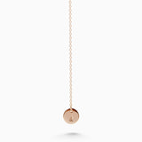 Personalised Drop Necklace | Solid Rose Gold