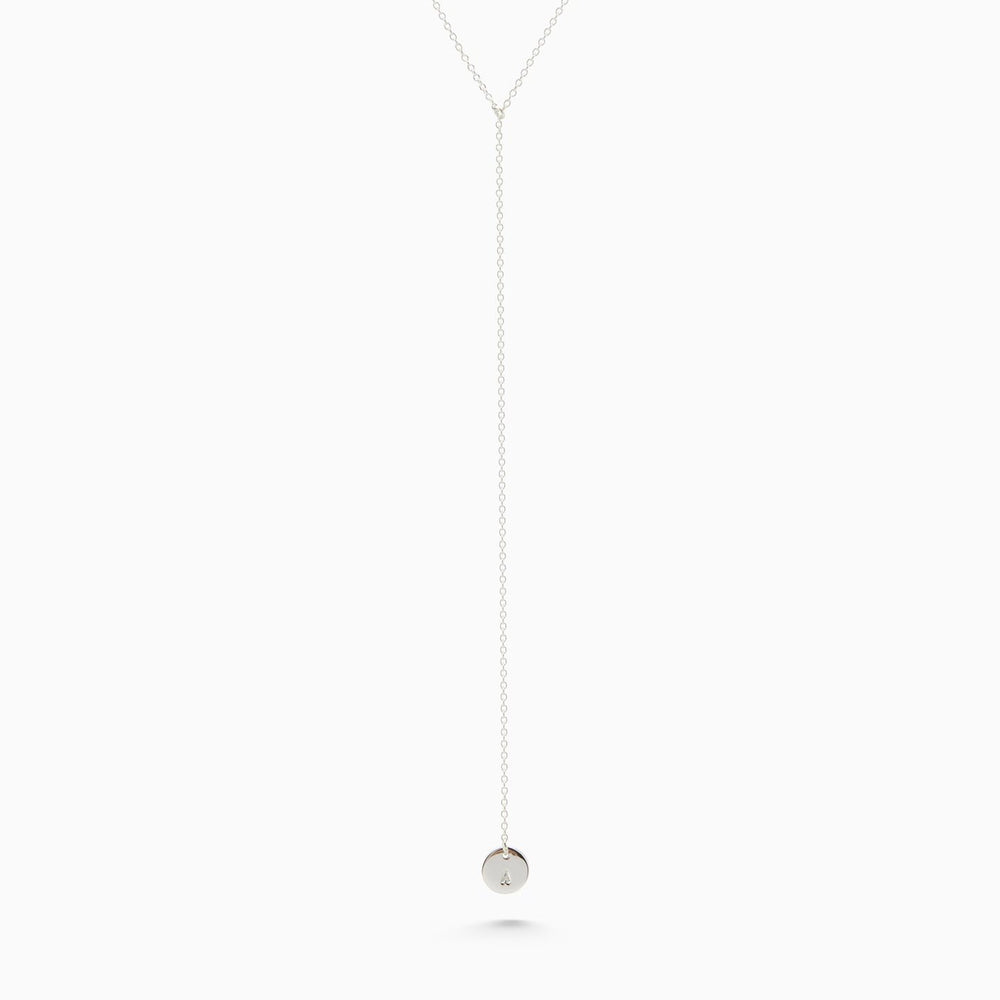 Personalised Drop Necklace | Silver