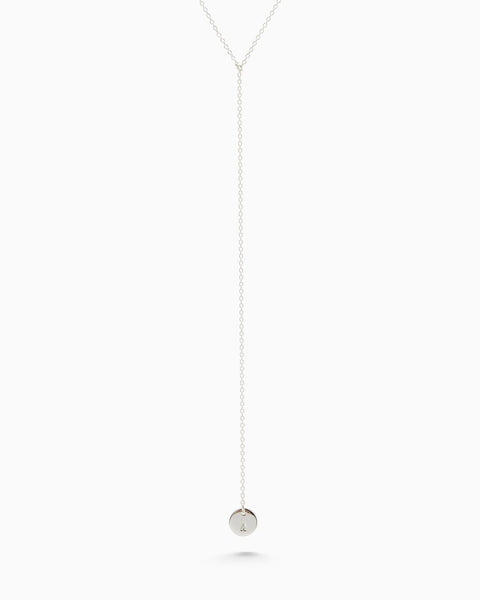 Personalised Drop Necklace | Silver