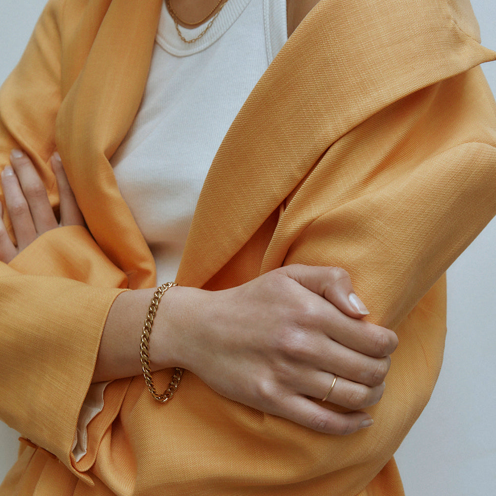 Chunky Curb Bracelet | Gold