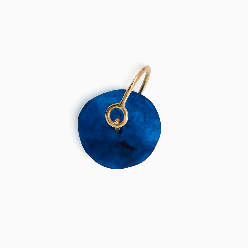 The Resin Coil Hoop | Solid Gold