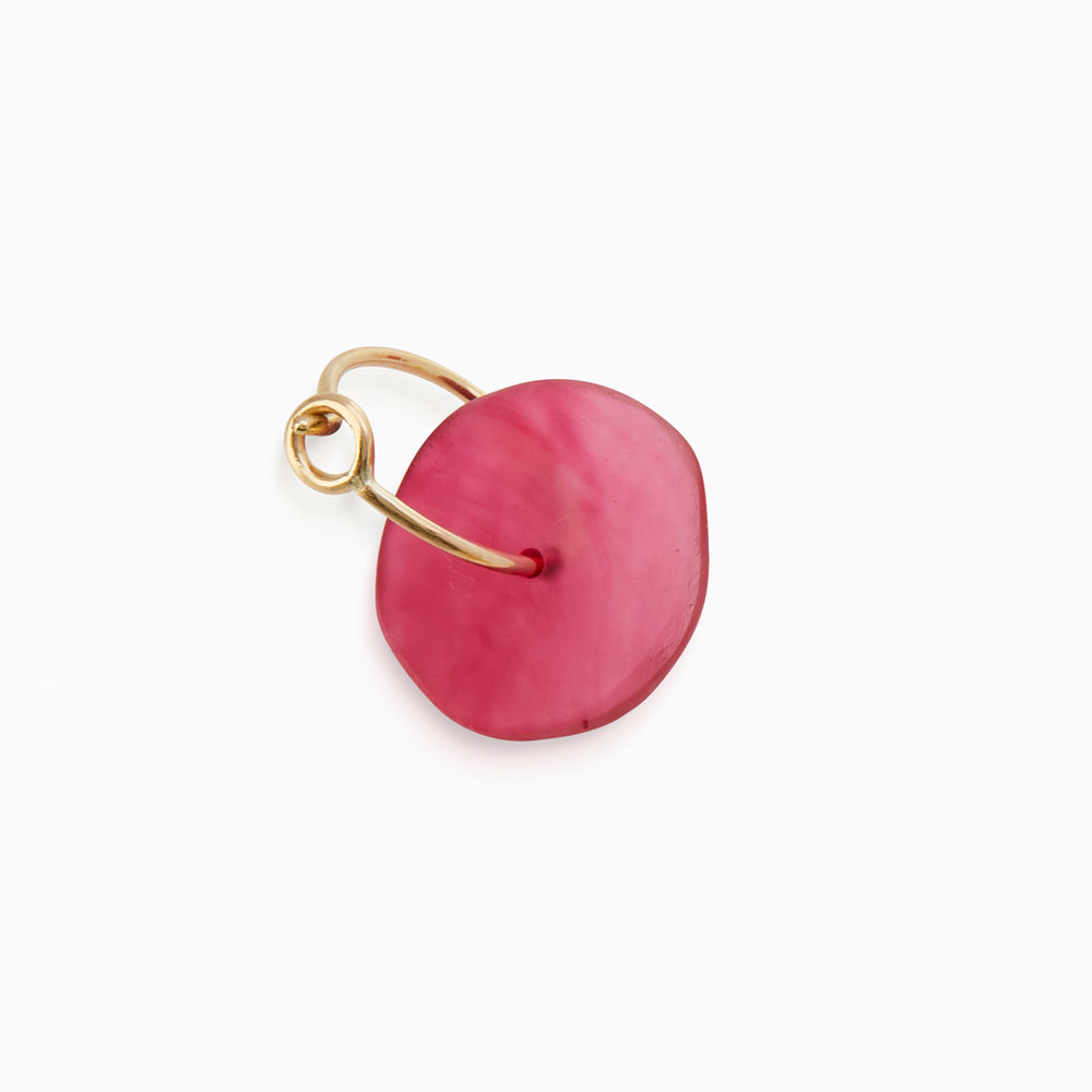 The Resin Coil Hoop | Solid Gold