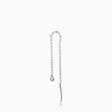 Weave Chain Earring | Silver