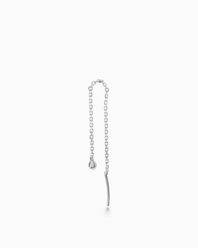 Weave Chain Earring | Silver