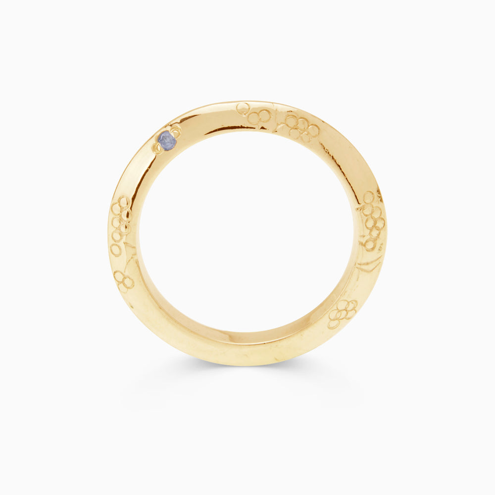 Birthflower Ring | Solid Gold