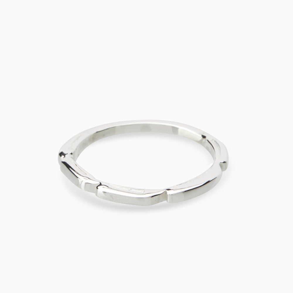 Delicate Rings Silver Delicate Trim Stack Ring | Silver β Linden Cook Jewellery