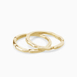Delicate Trim Stack Ring | Gold