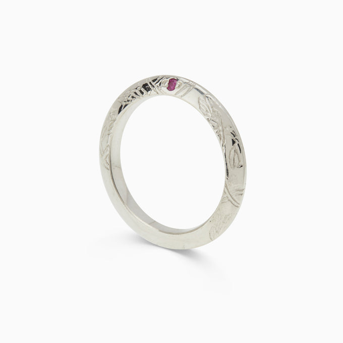 Birthstone Ring | Silver