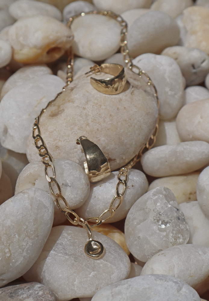 Chunky Tear Drop Chain | Gold