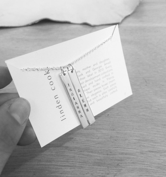 Vertical Tag Necklace