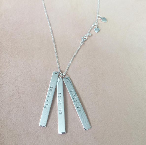 Vertical Tag Necklace