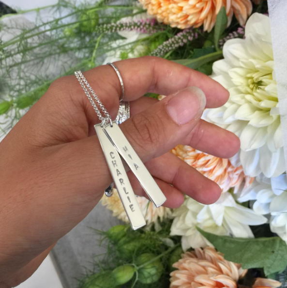 Vertical Tag Necklace