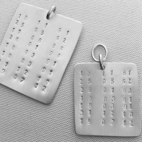 Hand Stamped Dated Plate | 4-7 dates