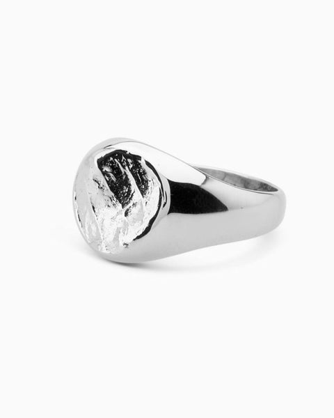 Impression™ Signet Ring | White Gold