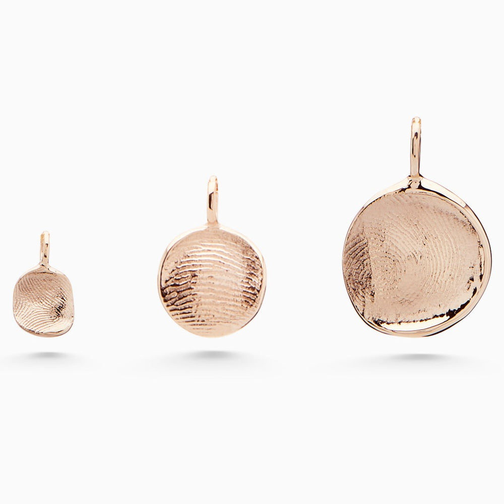 Impression Charm Necklace | Rose Gold