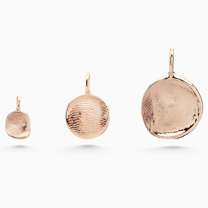Impression Charm Necklace | Rose Gold