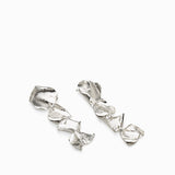 Veil Earrings | Silver