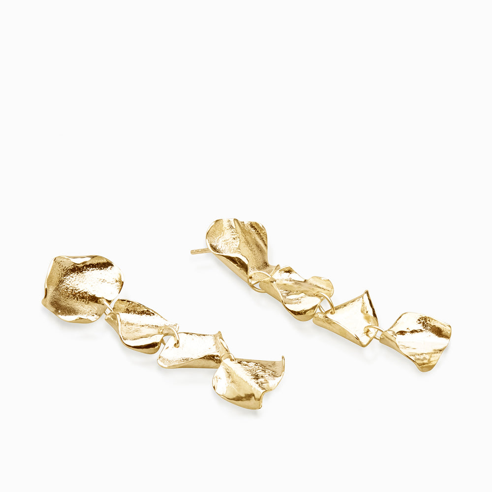 Veil Earrings | Gold