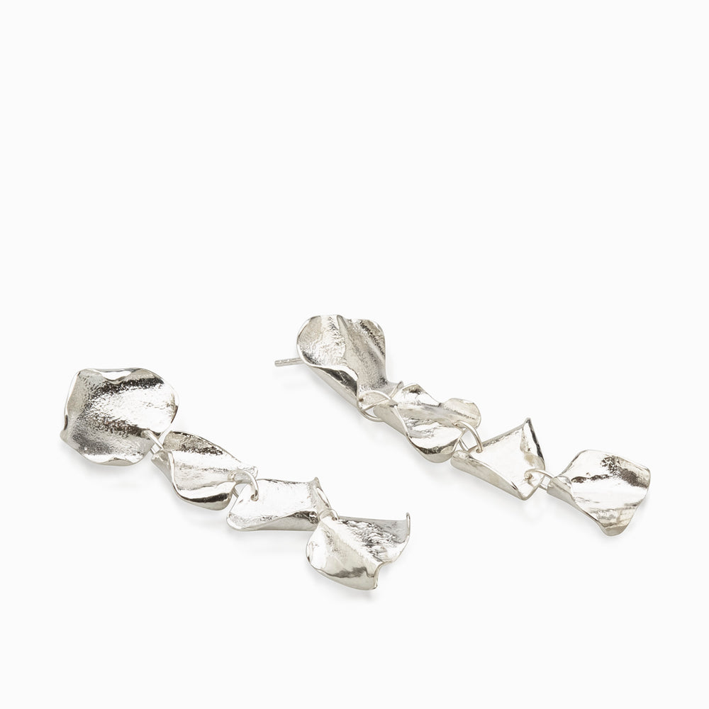 Veil Earrings | Silver