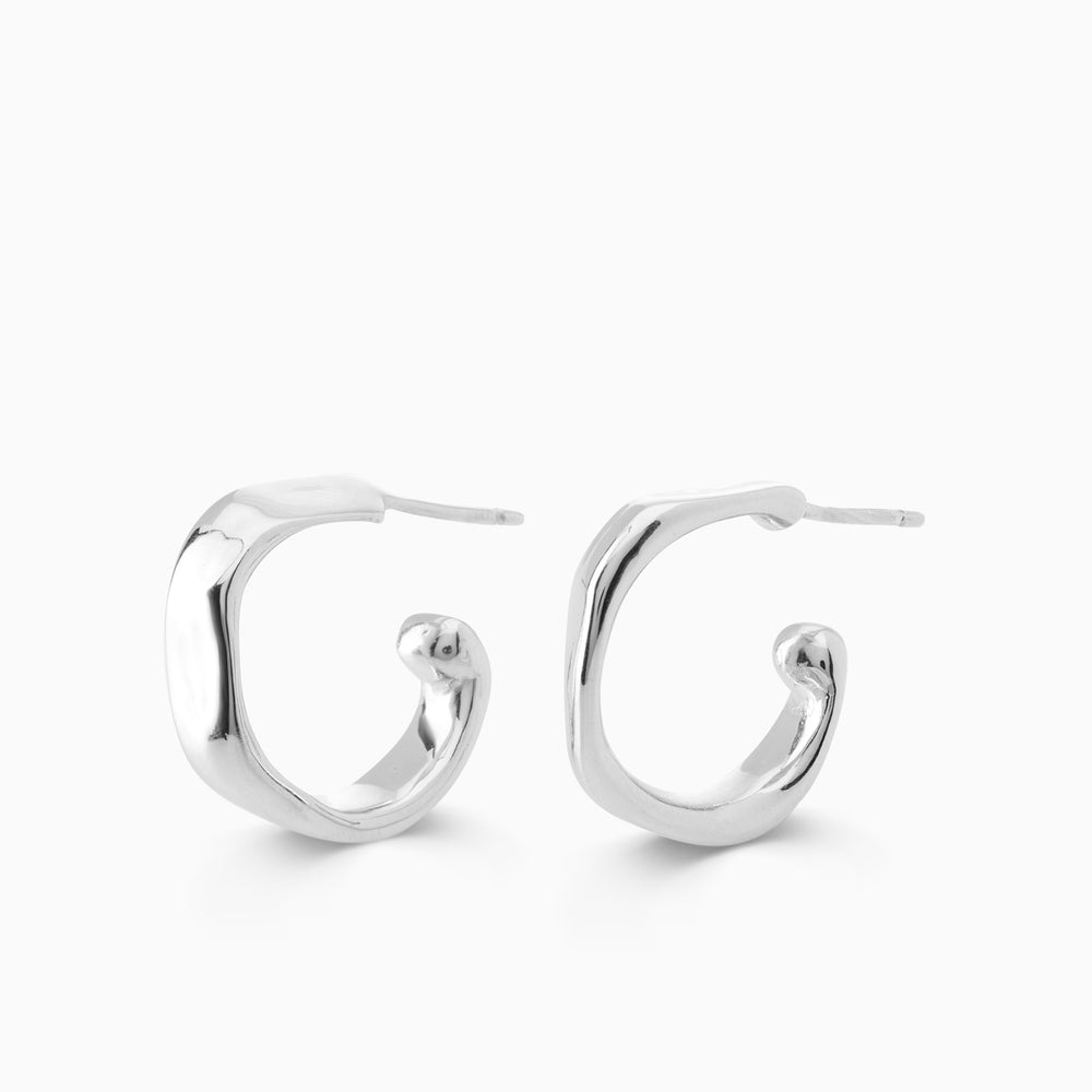 Swell Hoops | Silver