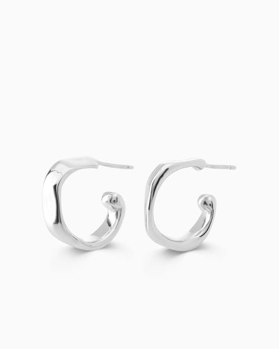 Swell Hoops | Silver